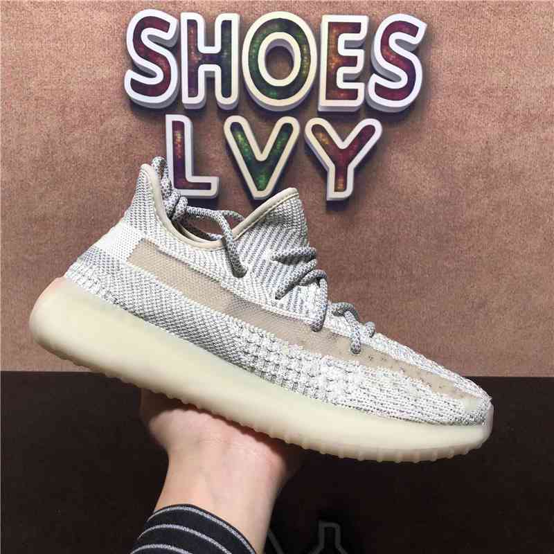 Top Quality Hommes Femmes Boost Chaussures de course Perles Pierre Queue Cinder Cinder 3M Statique Reflective Mesh respirant Mens Baskets Sneaker