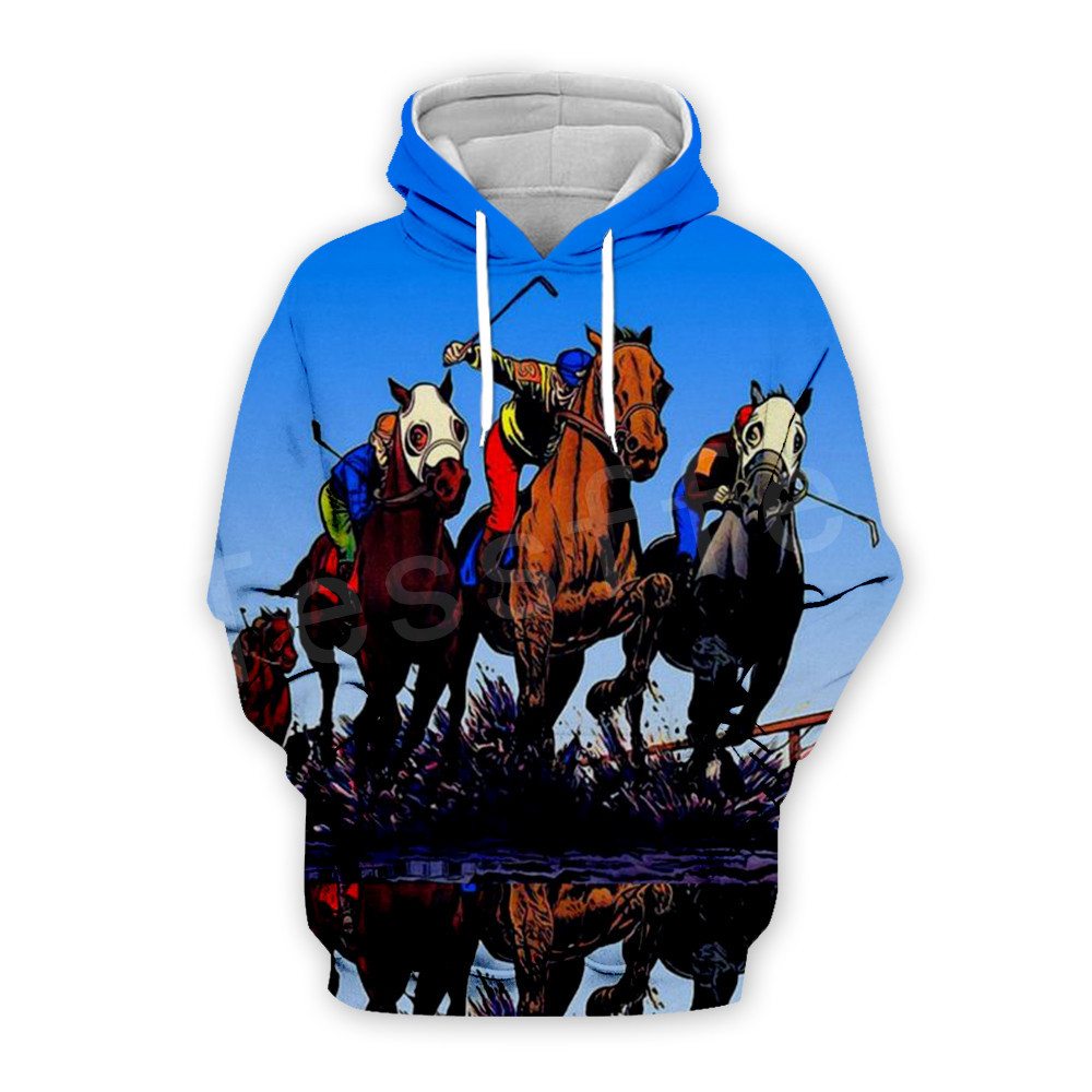 

Tessffel Animal Love Racing Horse Funny Casual Pullover NewFashion Harajuku 3DPrint Zip/Hoodies/Sweatshirt/Jacket/Men/Women s-12 C0310, Black;white