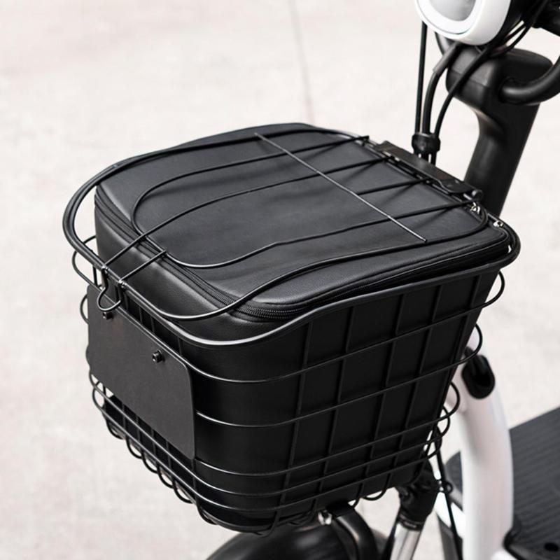 

Storage Bags 7/10L Bicycle Front Basket Bike Seat Frame Rack Trunk Bag Zipper Waterproof Larger Capacity Accessories For Outdoor