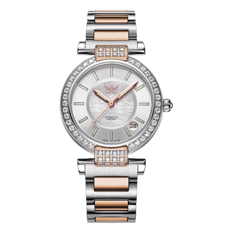 

Wristwatches Women Automatic Wrist Watch,ladies Tritium Watches YELANG Lady Luminous Luxury Self Wind Mechanical Wristwatch 100m Waterproof, Women watch 1