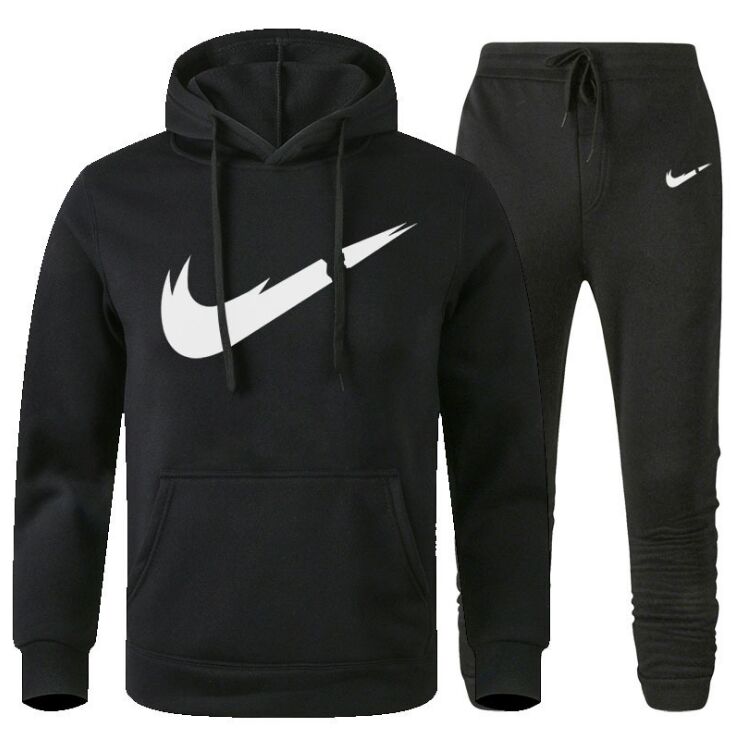 

New Sets Tracksuit Men Spring and Autumn Hooded Sweatshirt Drawstring Outfit Sportswear Male Suit Pullover Two Piece Set Casual S-3XL, Gray