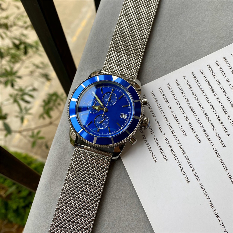 Men's Luxury Outdoor Adventure Watch Waterproof boutique steel watchband 44mm large dial high quality AAA-image-769330221