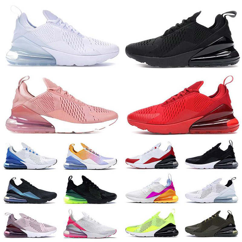 

270 React Running Shoes Top Quality Wholesale 2021 ENG For Men Women Cactus Trails White Bauhaus Blue Triple Black Trainers36-45size, Additional payment for doubble box
