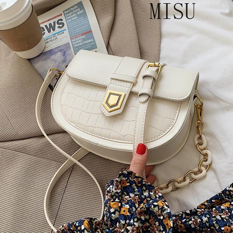 

2021 Spring New Solid Color Flip High-quality PU Leather Women's Designer Handbag Lock Shoulder Messenger Bag Purses, Beige