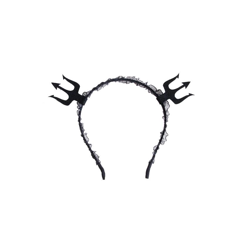 

Hair Clips & Barrettes Gothic Halloween Headband For Women Fashion Jewelry Demon Fork Cosplay Creative Accessories Wholesale