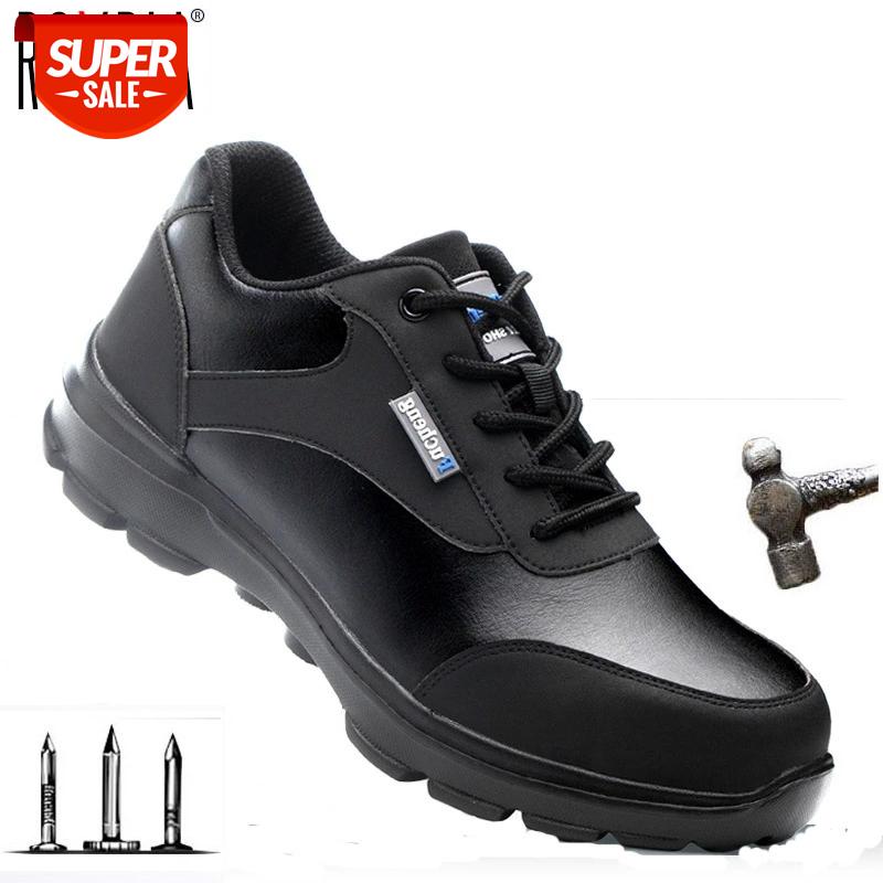 

Drop shipping women work sneakers ultralight men safety shoes for outdoor steel toe cap protect industry plus size 36-46 RXM327 #pw1W