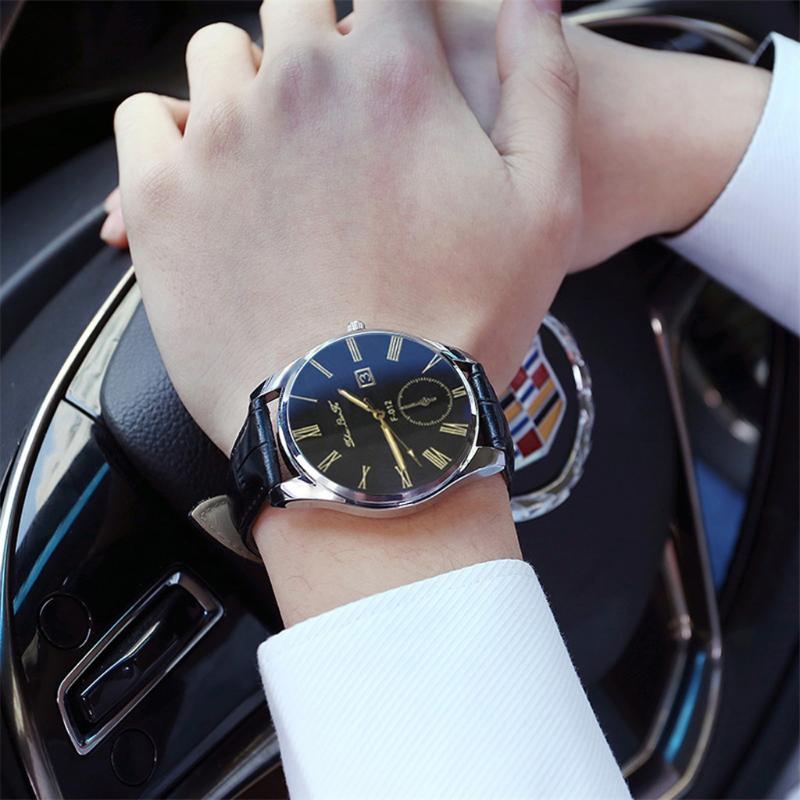 

Wristwatches Quartz Watch Men's High-end Blue Glass Life Waterproof Distinguished Men And Wom Relogio Masculino Reloj Hombre 2021 #20