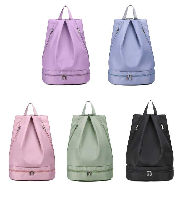 

Bags Luggage Accessories Sport Outdoor Packs Backpack Separate Dry and Wet Shoe Compartment Water-repellent Storage Bag Pure Color Leisure Yoga, With o