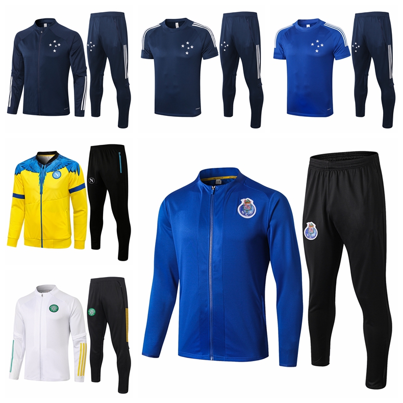 

21/22 Cruzeiro Naples Celtic Porto Corinthians Soccer Football Tracksuits maillot foot PEPE LUIS DIAZ MATHEUS MEHDI Men Survetement Chandal, Gray