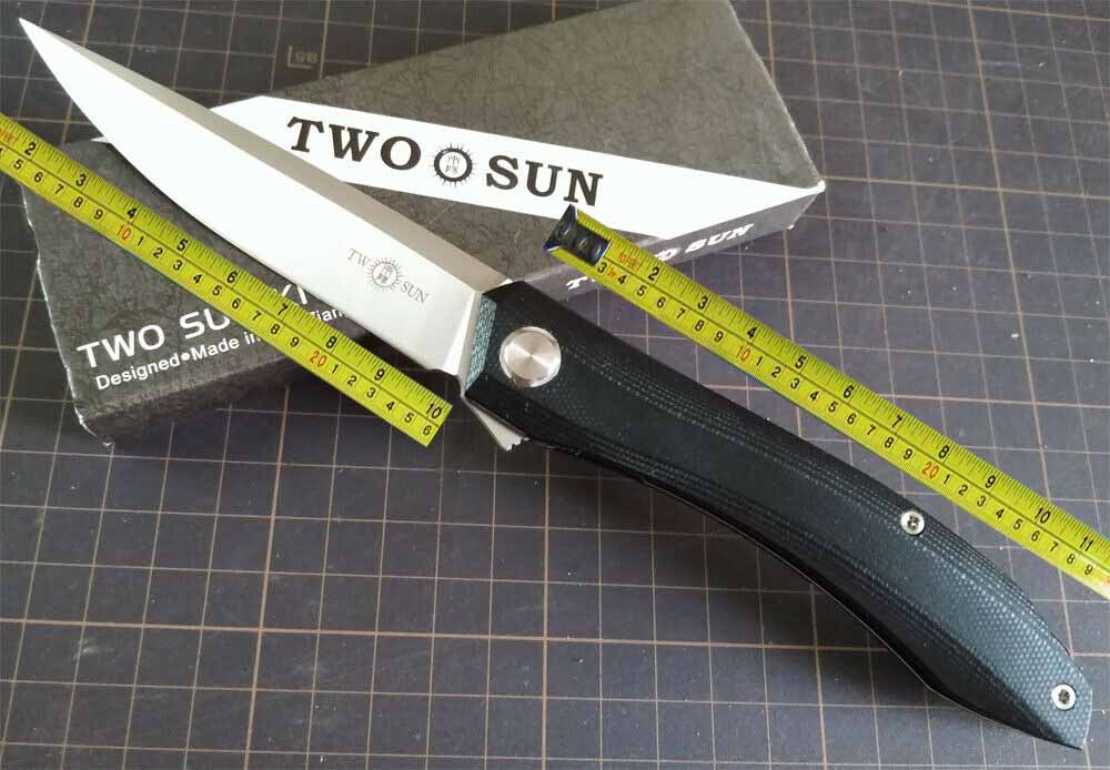 

Twosun Knives Survival Outdoor Titanium G10 Fast Open Pocket folding Knife TS103-G10