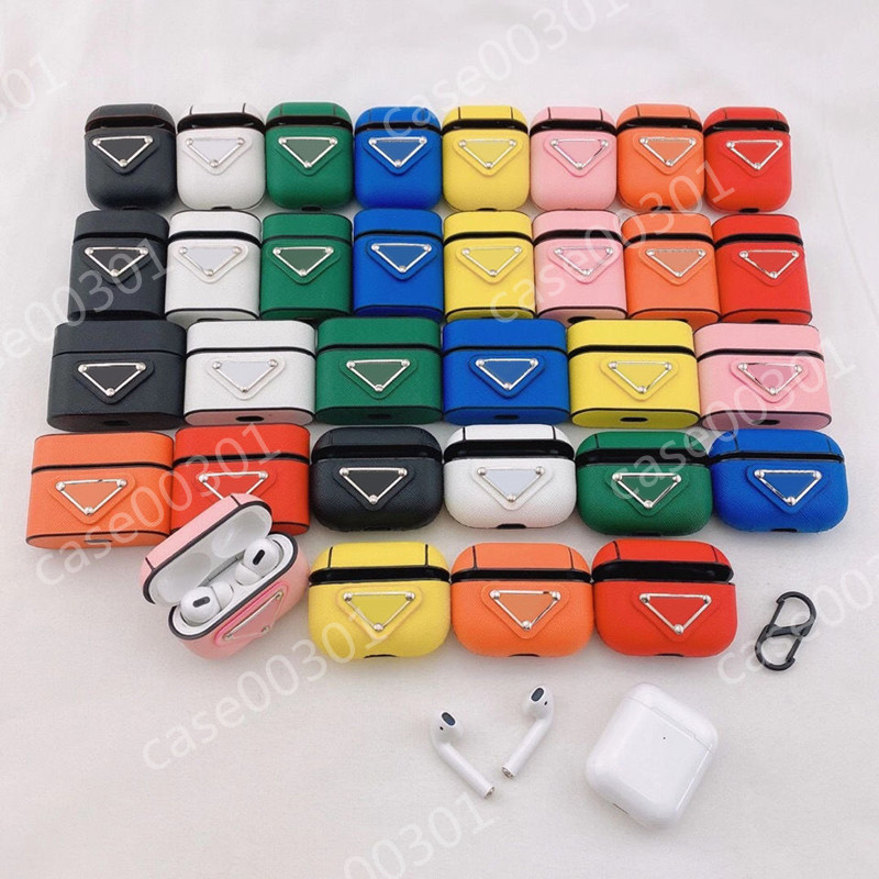 

Luxury designer airPods Case for 1/2 airpod pro top quality Fashion Letter printed protection Black White Pinnk earphone package key chain wholesale