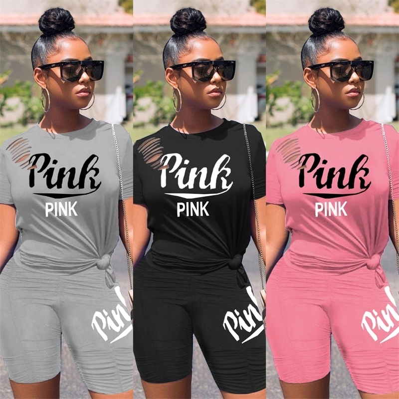 

Women Tracksuit Short Sleeves Crop Top Bodycon Short Pants Sets Comfortable Sweatpants Girls Sport Suits Sexy Two Piece Outfits G31002, Gray