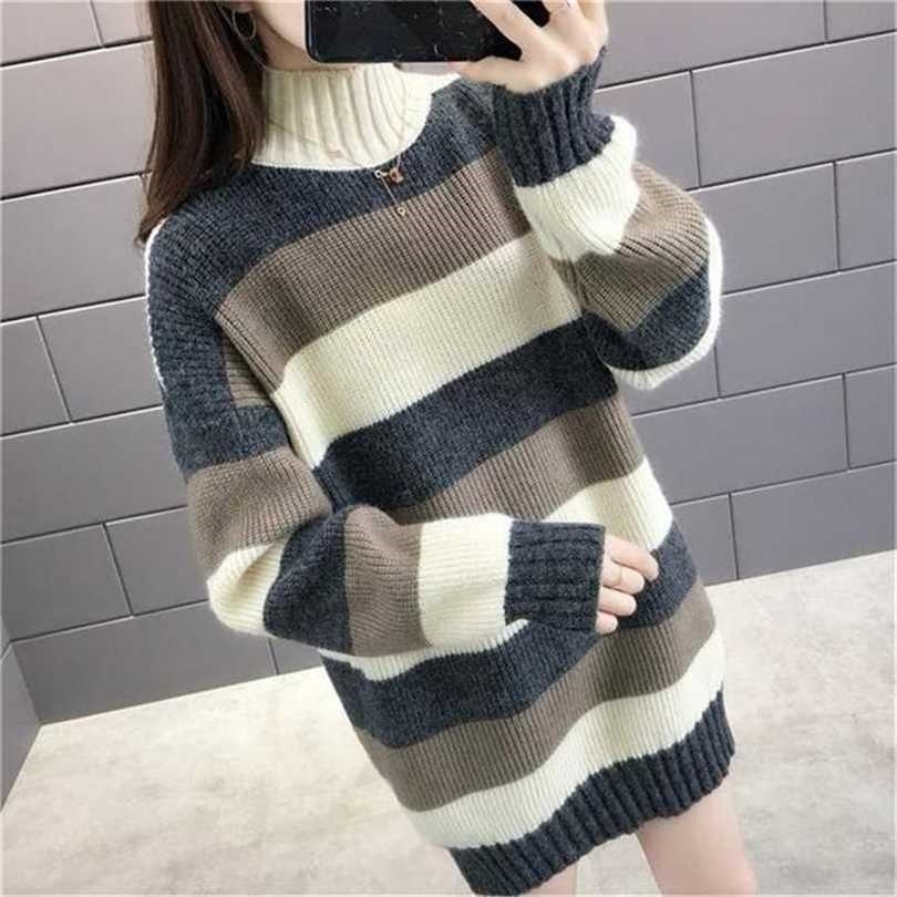 

women's casual pullover long-sleeved long knitted sweater dress 211109, Pj616