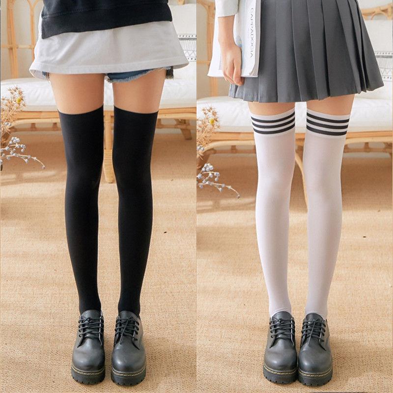 

Other Event & Party Supplies Sexy Medias Black White Striped Long Socks Women Velet Over Knee Thigh High Stockings Girls Anime Lolita Cospla
