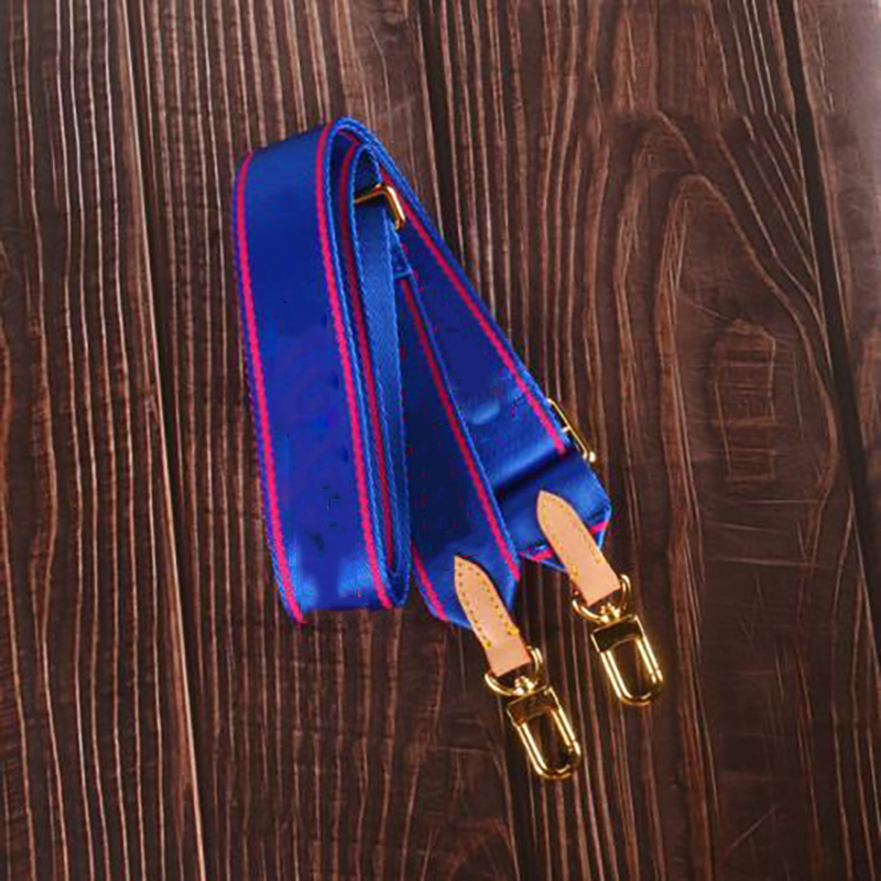 

wholesale 6 colors Designer shoulder bag straps for 3 piece set bags women Top quality brand famous cross body canvas Composite Bag Parts strap pink blak green blue, Air bag