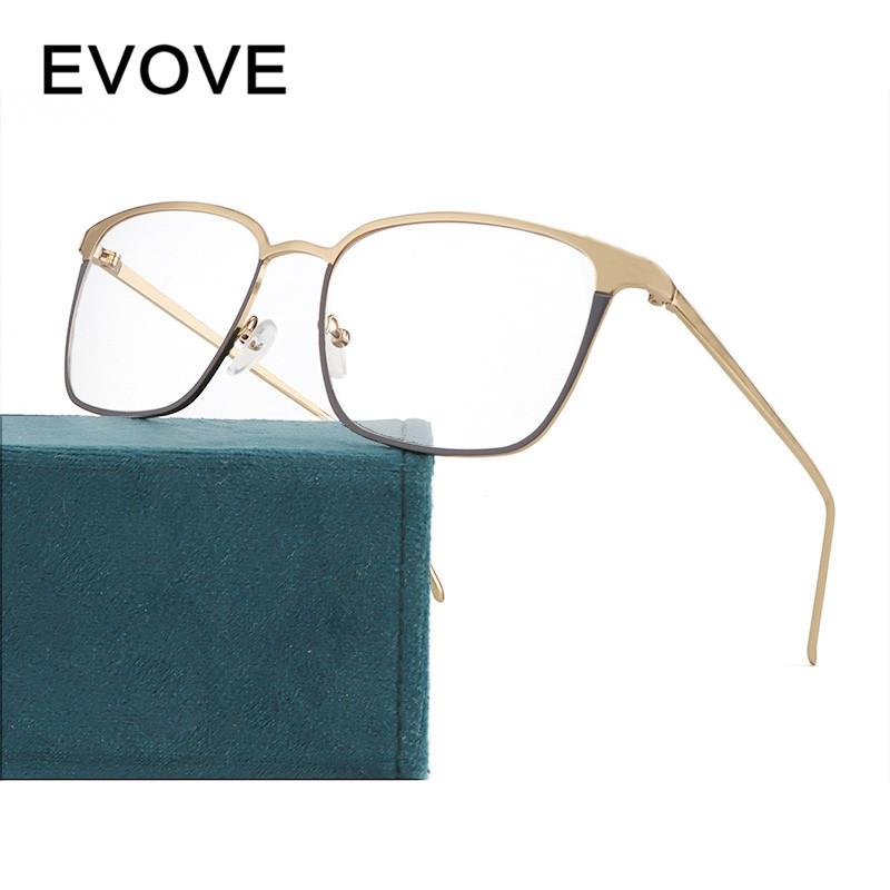 

Fashion Sunglasses Frames Evove Gold Glasses Frame Men Women Rectangle Eyeglasses Man Alloy Metal Optic Eyewear Spectacles Anti Blue Pochrom