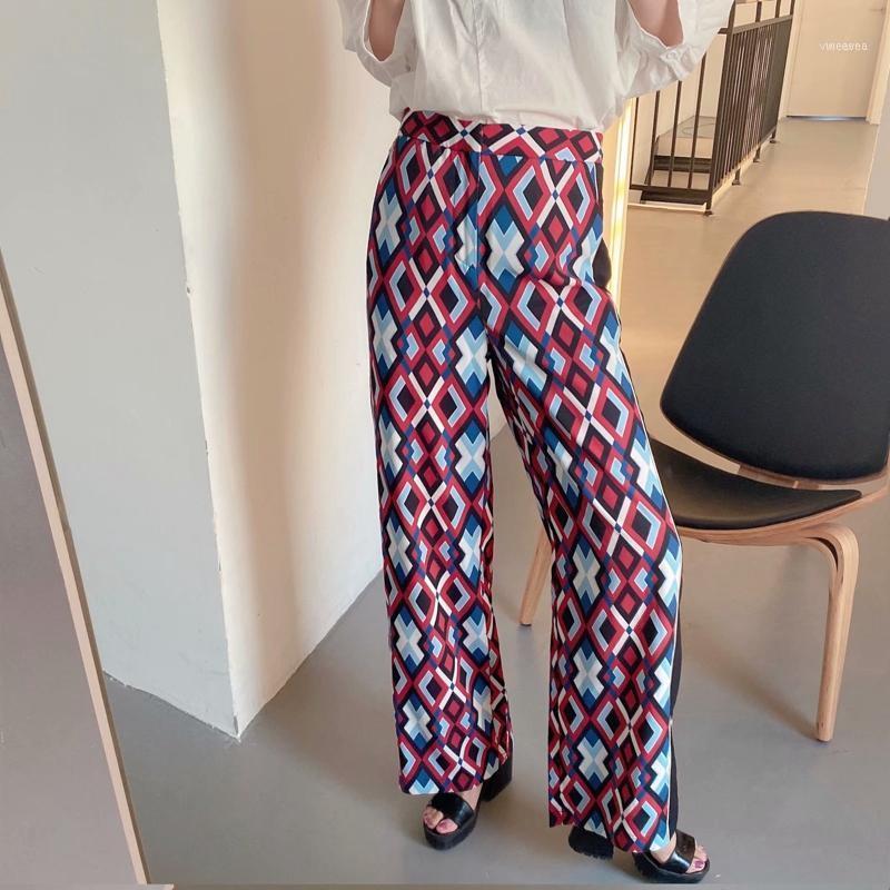 

Women's Pants & Capris 2021 Summer Casual Retro Print Bohemian Wide Leg High Waist Legs Trousers Skirts Mopping Beach Holiday Pants1, Black;white