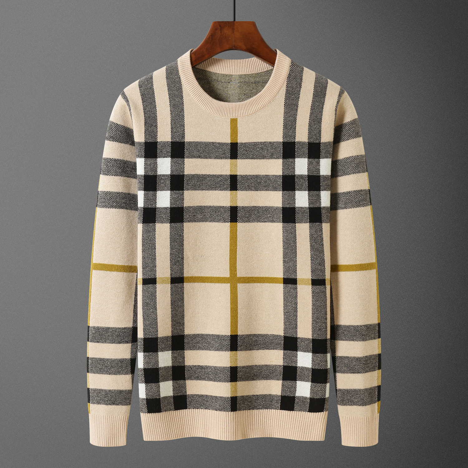 

Mens Sweaters High Quality Long Sleeve Sweater Simple Solid O-neck Casual Knitted Pullovers Men Sportwear Jumpers #WA9 bin8, White;black