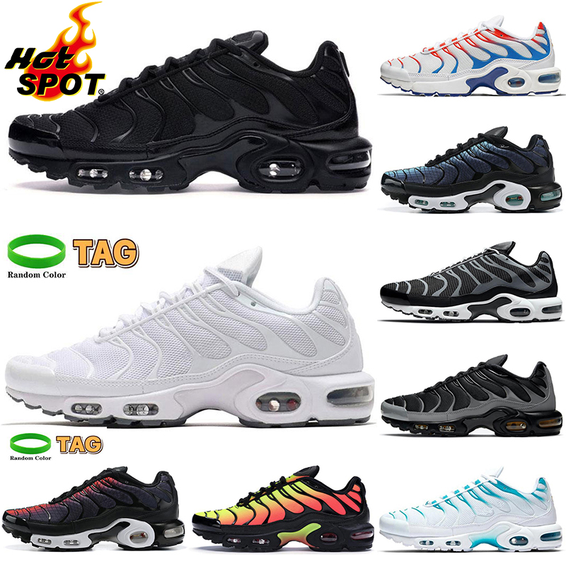 

New designer Tn Plus mens lightweight running shoes OREO Tns Jumpman zapatos volt frequence pack blue furymen wonderful trainers sports casual sneakers size 40-45, Color 23