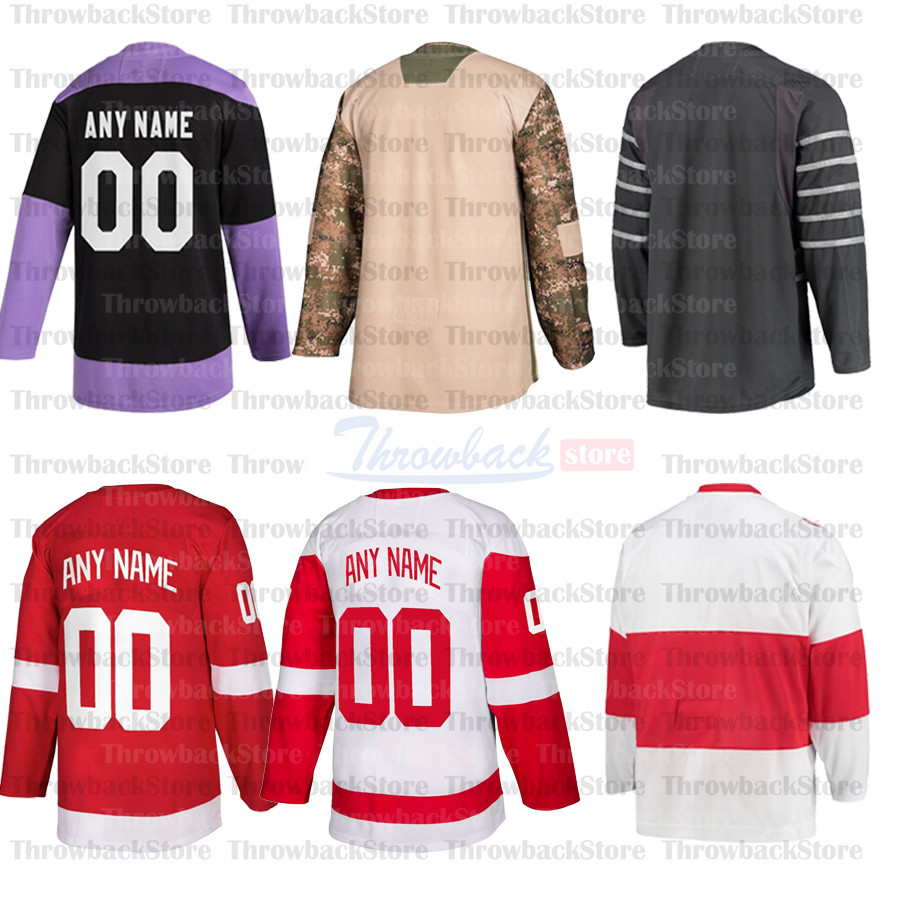 

Custom hockey Jerseys 13 Pavel Datsyuk 91 Sergei Fedorov 19 Yzerman 5 Nicklas Lidstrom 8 Justin Abdelkader, Black;red
