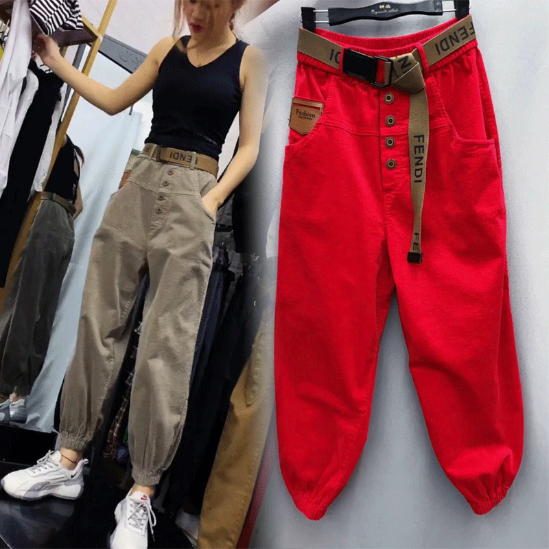 

2021 New Autumn/winter Veet Legged of Women Loose Wool Printed Corduroy Bloomers Harem Japanese-style Pants Women's 3xl Cxrr, Midweight