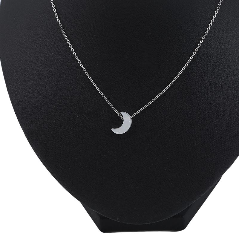 

Pendant Necklaces Fashion Opal Necklace Crescent Moon Chokers For Women