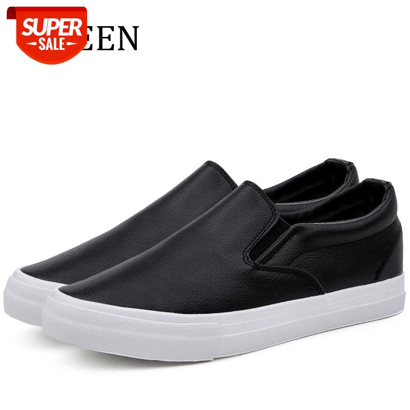 

YWEEN New arrival Mens Casual Shoes PU Leather Men Shoes Slip On Breathable High Quality men Fashion Flats Loafers Men #BK9F