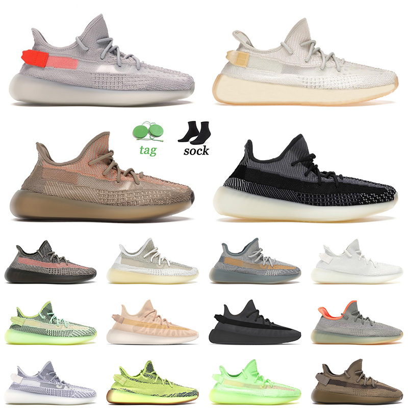 

2021 Top Quality Mens Womens Running Sports Shoes Big Size Tail Light Sand Taupe Carbon Cream Yeezy 350 Yeezys Glow GID Zebra Trainers Sneakers 36-48, B11 36-45 max oat