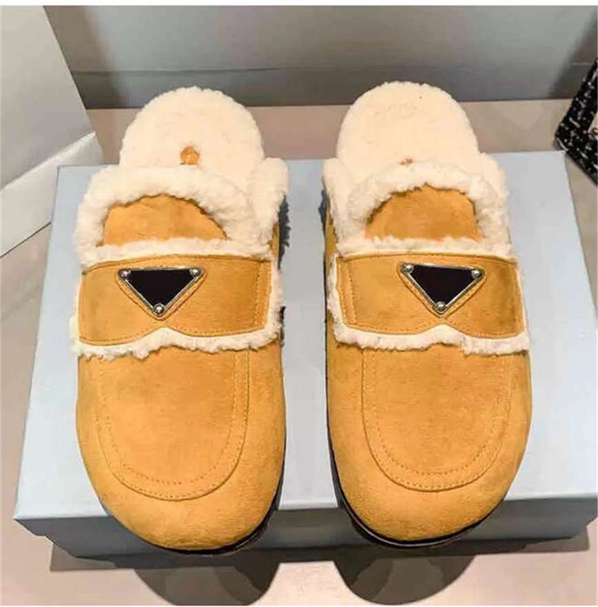 

Designer Luxury Women Love Cotton Slippers Lady Slipper Wool Slide Winter Fur Fluffy Furry Letters Sandals Warm Comfortable Slides