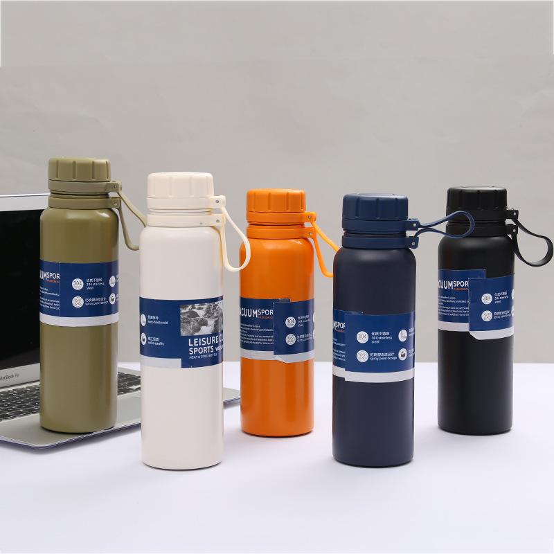 

Water Bottles Portable Outdoor Bottle Stainless Steel Large Capacity Single Wall Cold Insulated VacuumTea Infuser Cup