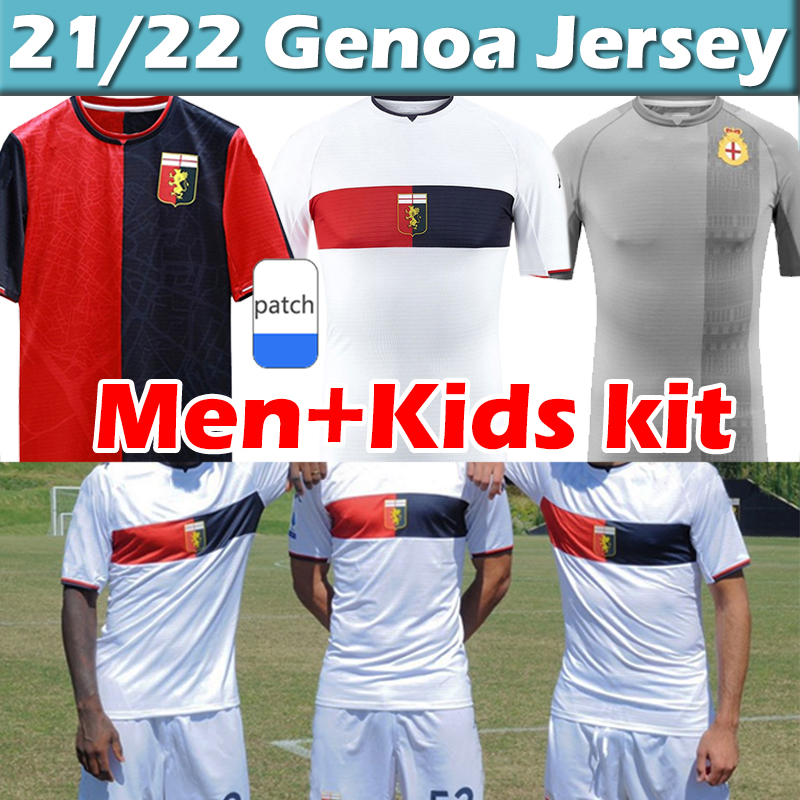 

2021 2022 Genoa C.F.C Soccer Jerseys home away Third Zappacosta Maglia pandev CASSATA pjaca men uomini jersey 21/22 Adult kid football shirts Uniforms TOP, 21 22 away