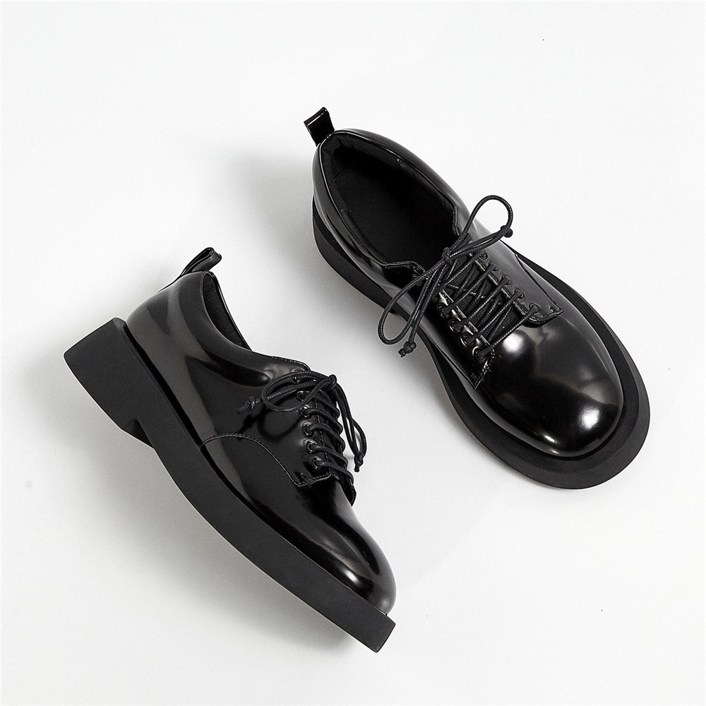 

Shoes female arrival of Dress cow hide apartments rents above the toe round foot comfortable spring street shoes size 34-40 for N38R, 1# shoe box