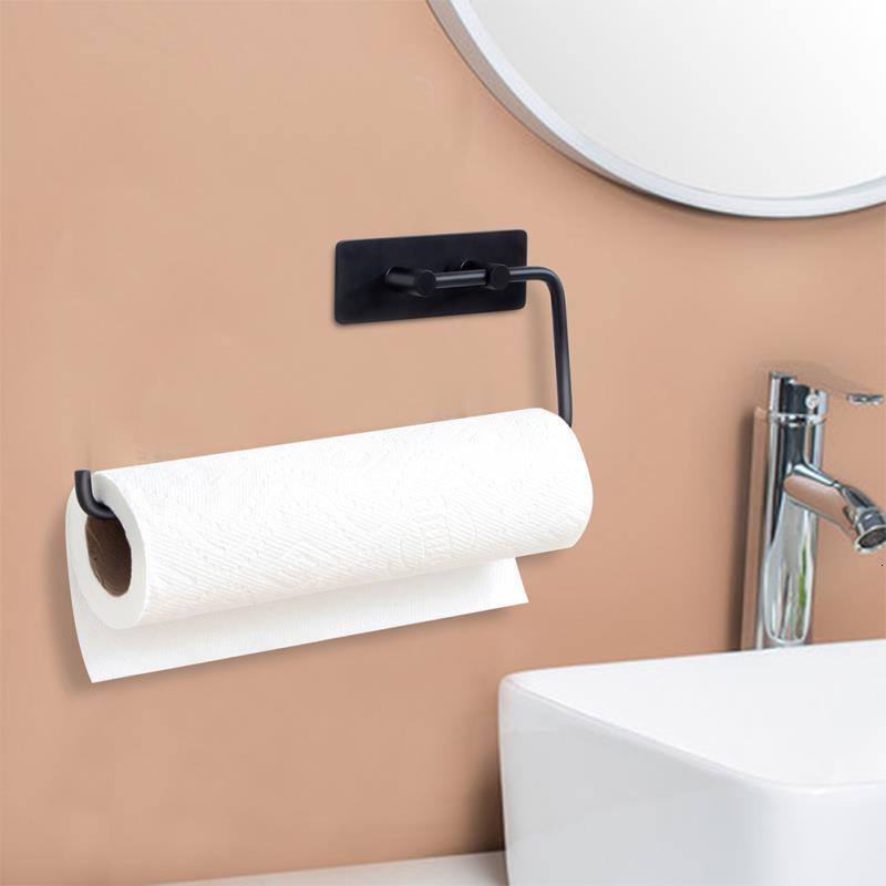 

2021 New Kitchen Nail Free Toilet Paper Stainless Steel Bathroom Tissue Holder Towel Accessories Rack Holders 7p8j
