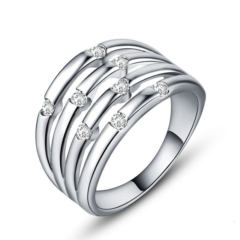 

Mens and womens RING fashion creative women's zircon silver plated jewelry