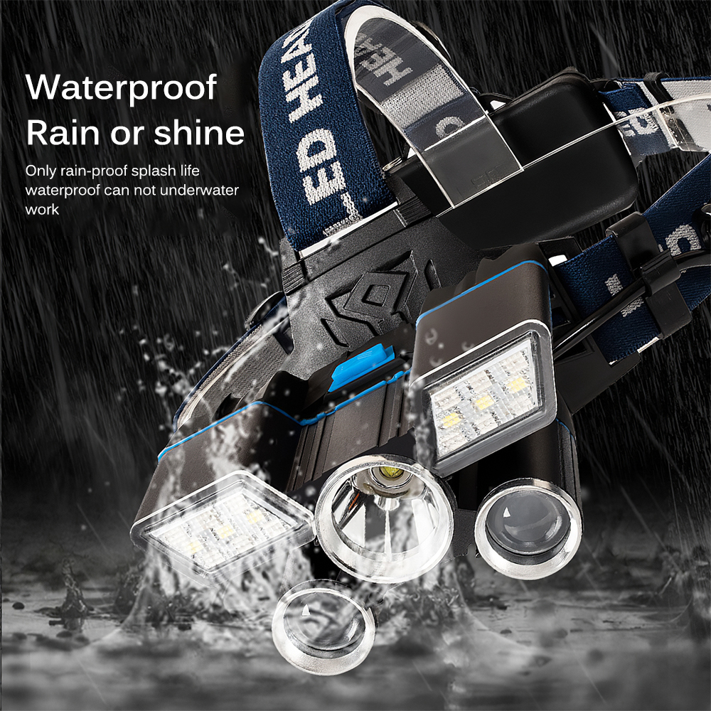 

2021 New 90 Graus De Alta Iluminao Lmpada Cabea 5 Led Beadsheadlamp Farol Acampamento Pesca Tocha Q98h