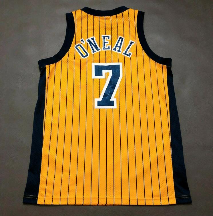 

rare Basketball Jersey Men Youth women Vintage yellow 7 Jermaine O'Neal retro High School Size S-5XL custom any name or number, Black