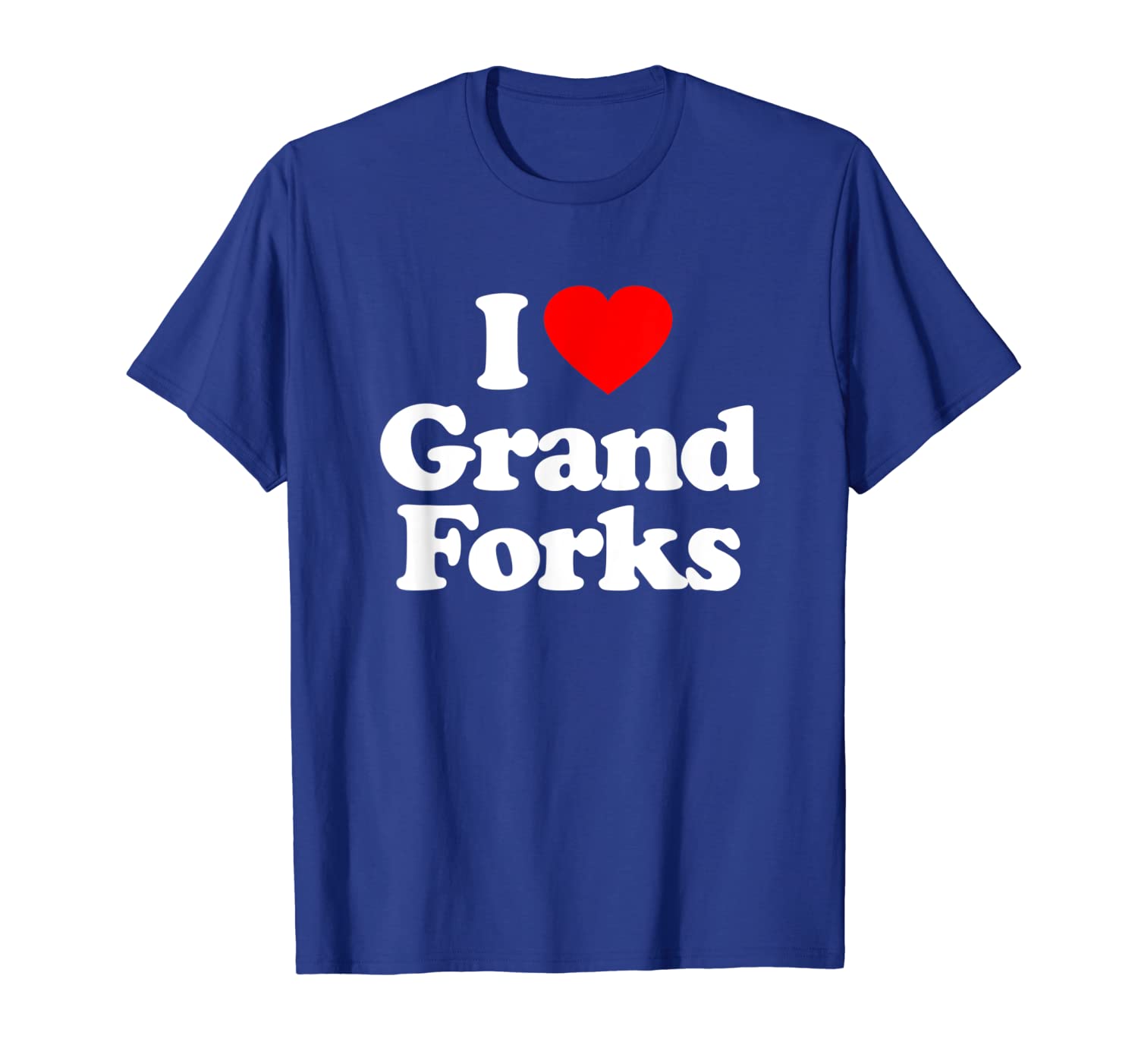 

i love grand forks heart souvenir funny t-shirt, White;black