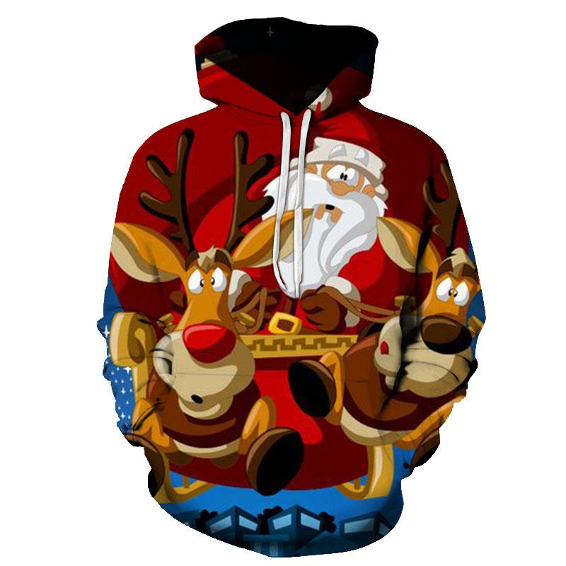 

Men's Hoodies & Sweatshirts Winter Happy Childhood Harajuku Fashion Casual Hoodie Neutral 3D Sweatshirt Christmas Brand Jumper Fun, Black