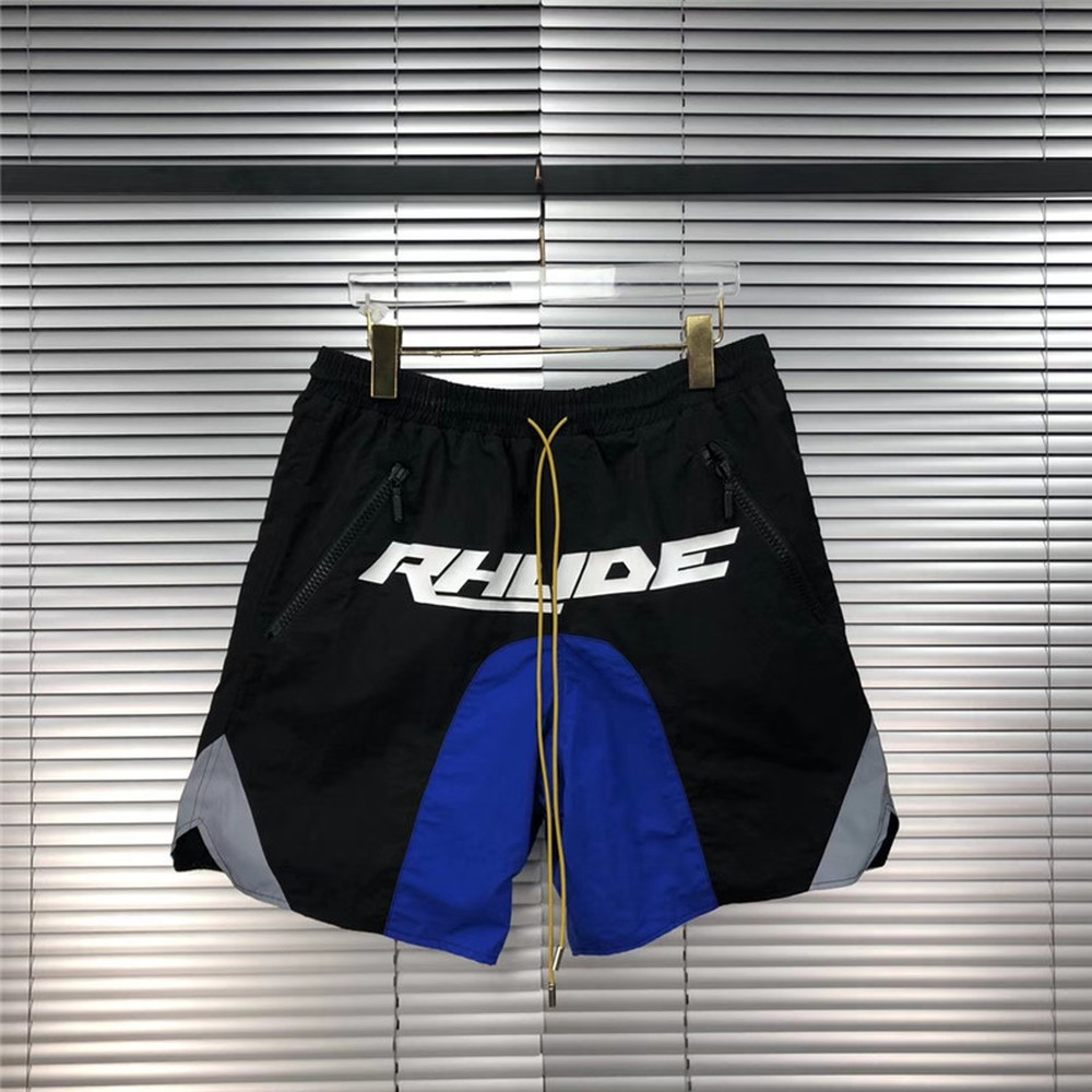 

2021 New 3 m Reflexivo Casuais Masculino Feminino 1:1 Solto Streetwear Drawstring Zip Bolso Malha Rhude Shorts K1ly
