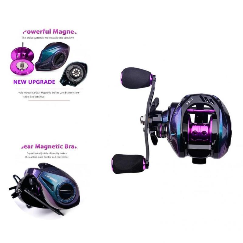 

Baitcasting Reels Fishing Reel Good Toughness Low-Profile Lightweight Smooth Retracting Line Fish