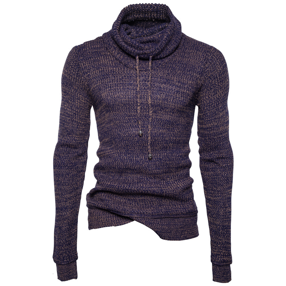 

2021 New Winter Men's Casual Pullover Mens Warm Sweater Pullovers L58b, Purple
