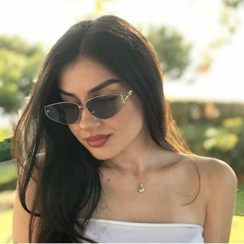 

Sunglasses Personalized Small Frame Metal Cat Eye Trendy Men Women Accessories Fashion Casual Classic All-match