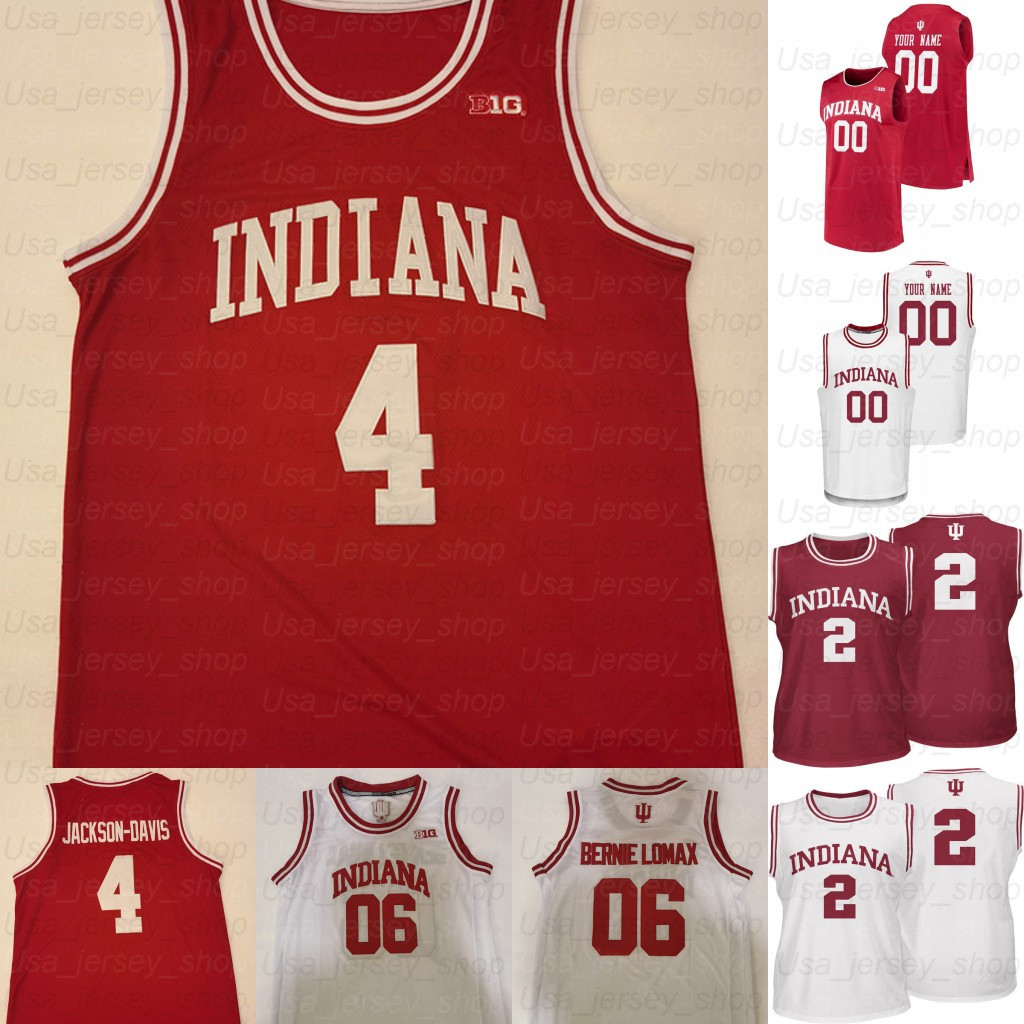 

Custom Indiana Hoosiers Basketball jerseys Smith Durham Jackson-Davis Green Brunk Rob Phinisee Hunter Anderson Thompson, Red i