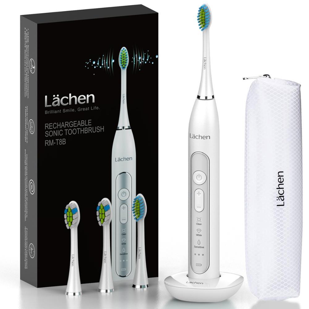 

Global Version Lachen T8 Sonic Electric Toothbrush Upgraded Adult Waterproof Ultrasonic automatic Toothbrush USB Rechargeable 210310