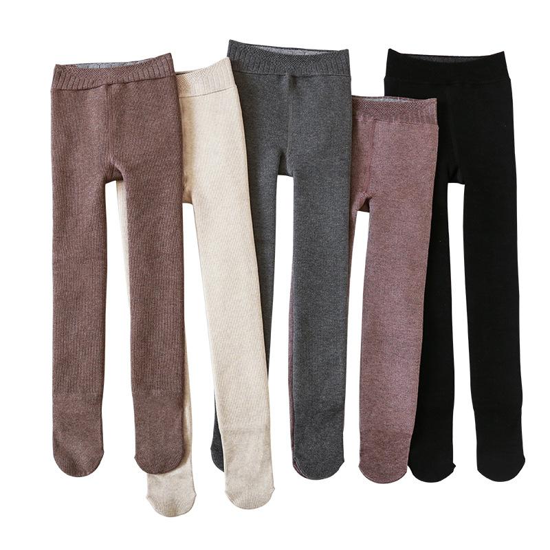 

Leggings & Tights Cashmere Fleece Thickened One-piece Girls' To Keep Warm In Autumn Winter And Super Elastic 3-12 Years Old, Blue