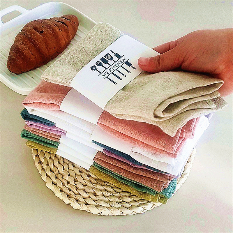 

2021New Linen Napkins Linen Fabric Napkin Table Dinner Napkins For Wedding Party Size Available