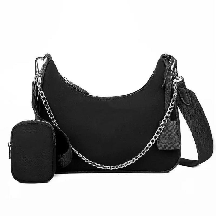 

Shoulder Bags high quality nylon Handbags Bestselling wallet women bags Crossbody bag Hobo purses 0000, Black