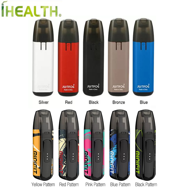 

100% Authentic Justfog MINIFIT Pod Kit with 370mAh Battery 1.5ml Mini Fit Pods Cartridge AIO Vape pen Kit, Blue