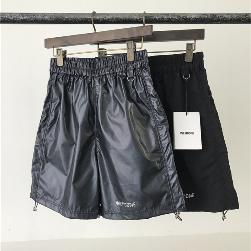 

2021 New Reflective We11done Men Women Multi Pockets Beach Sportswear Well Done Sweat Shorts Tkt8