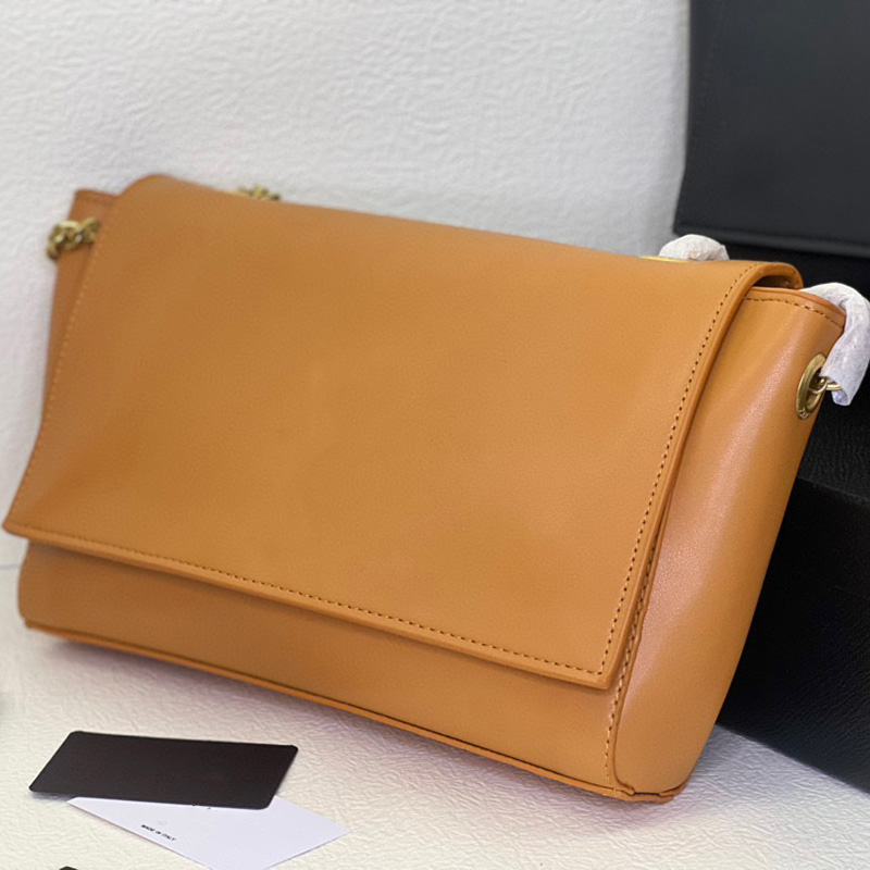 

womens Luxurys designers lady Crossbody Bag Shape real leather Flap Chain Shoulder Handbags Women Bags Clutch Messenger Tote Purses 8005 wallets, Black